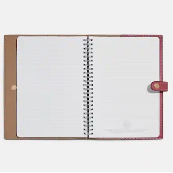 NWT COACH Signature Canvas Notebook & Pencil Case with Stripe Heart Print BUNDLE - Picture 3 of 8